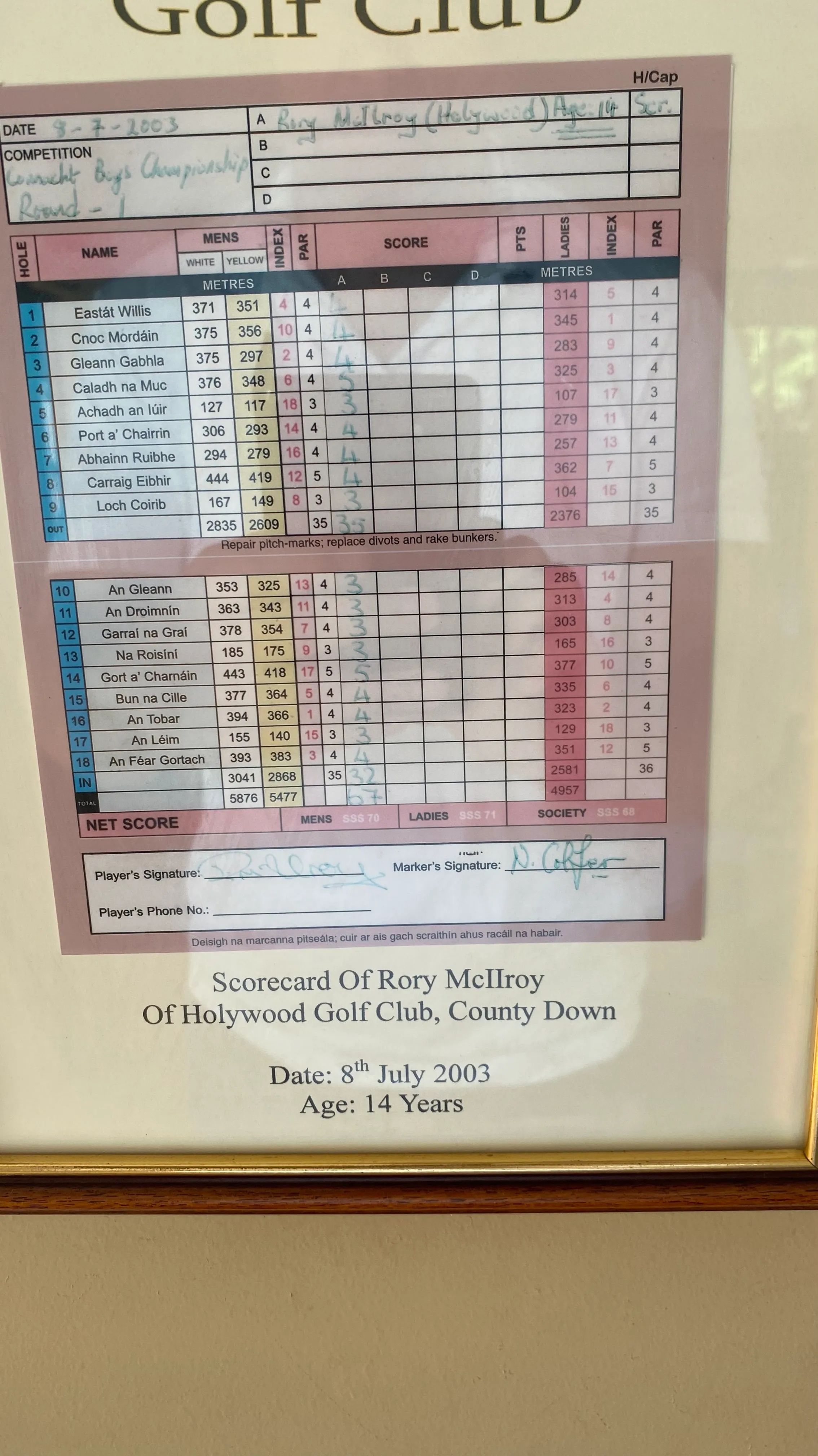 Oughterard Golf Club